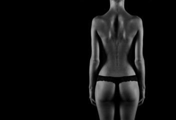 Naklejka premium Female figure