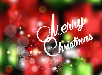 Merry christmas greeting card, vector illustration