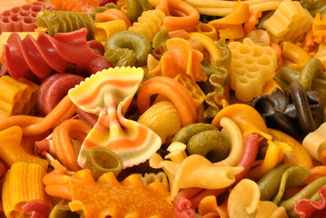 colored pasta