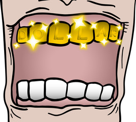 Gold teeth