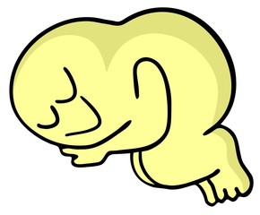 Yellow puppet sleep