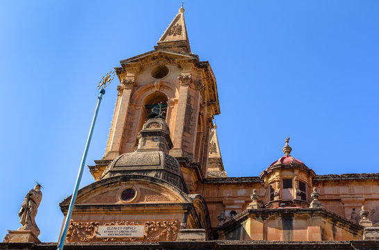 Tower of the church dedicated to St Catherine in Zurrieq