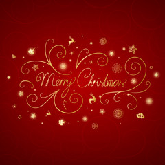 Vector Illustration of an Abstract Christmas Background