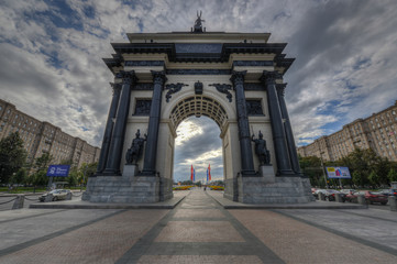 Fototapeta na wymiar Triumphal Arch of Moscow