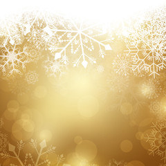 Vector Christmas Background with Snowflakes