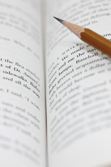 Book and pencil