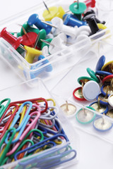 Paper clips and thumbtacks