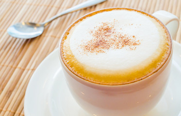 Hot cappuccino