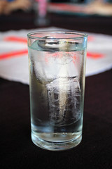 Glass of cold water