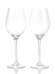 Wineglasses, isolated on white