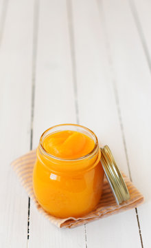 Canned Pumpkin Puree, Copy Space For Your Text