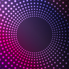 abstract background of glowing circles.flickering design of circ