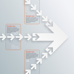 Infographics Vector Background Arrow