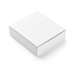 white box container template blank package