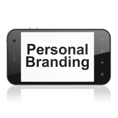 Marketing concept: Personal Branding on smartphone