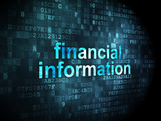 Finance concept: Financial Information on digital background