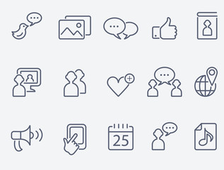 social media icons