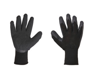 Black rubber protective glove.