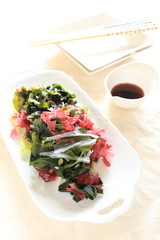 Japanese cuisine, seaweed and algae salad