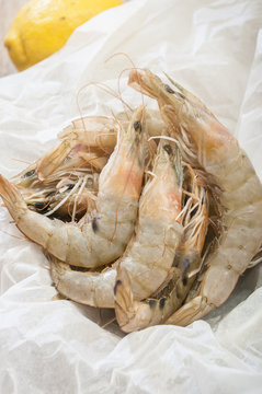 raw shrimp