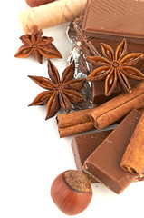 chocolate,nuts and spice