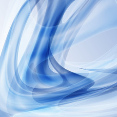 Obraz premium Bright blue abstract lines vector illustration background