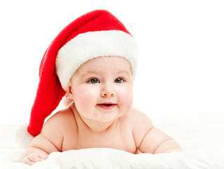 Baby  in a red hat