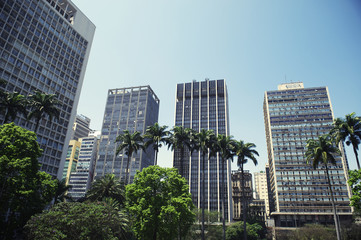 São Paulo Brazil City Center Downtown Park