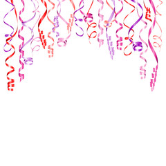 Party Background Streamers Pink Mix