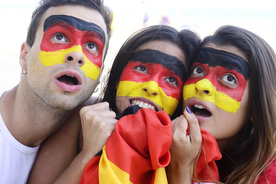 German Soccer Fans Astonished.