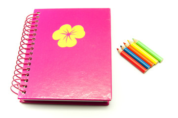 passbook colored pencils