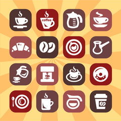 color vector coffee icons