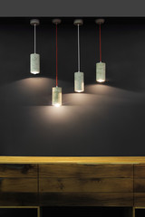 Four modern lamp