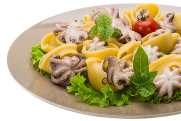 Lumaconi with octopus