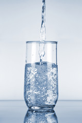 Water Pouring in Glass