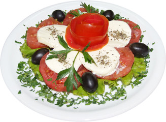 Salad with tomatoes