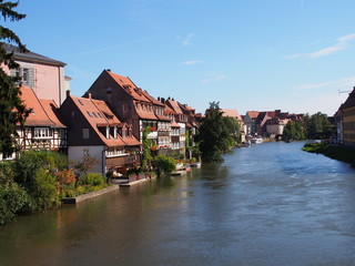 Fototapeta na wymiar Mała Wenecja w Bamberg, Niemcy