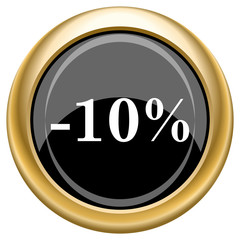 10 percent discount icon