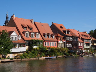 Fototapeta na wymiar Little Venice in Bamberg, Germany