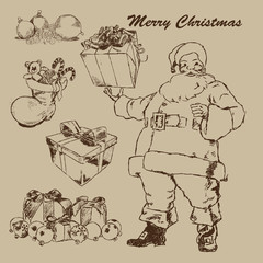 Weihnachtsmann Illustration