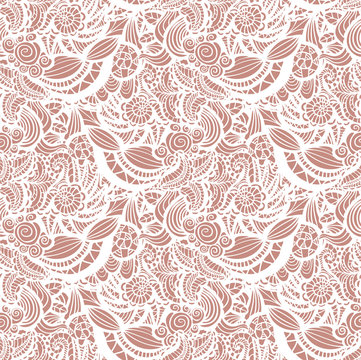 Hand-drawn seamless pattern may be used as background