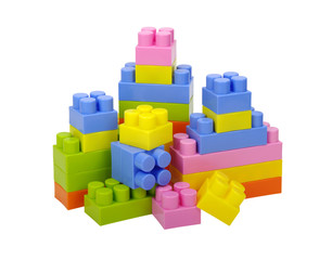 Plastic toy blocks