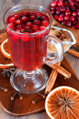 Winter drink with spice