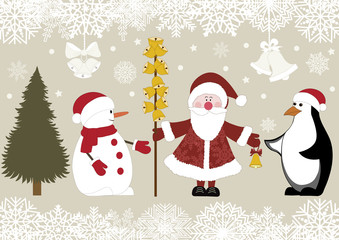 Christmas retro icons