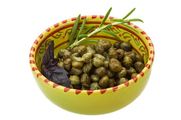 Capers in the bowl