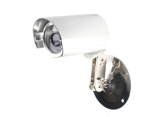 CCTV Surveillance camera on White background