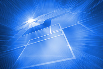 Background with shiny squares