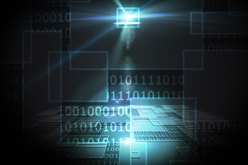 Shiny futuristic technological background