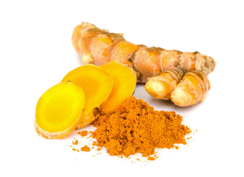 Tumeric and tumeric  powder.