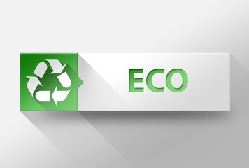3d ECO flat design, illustration
